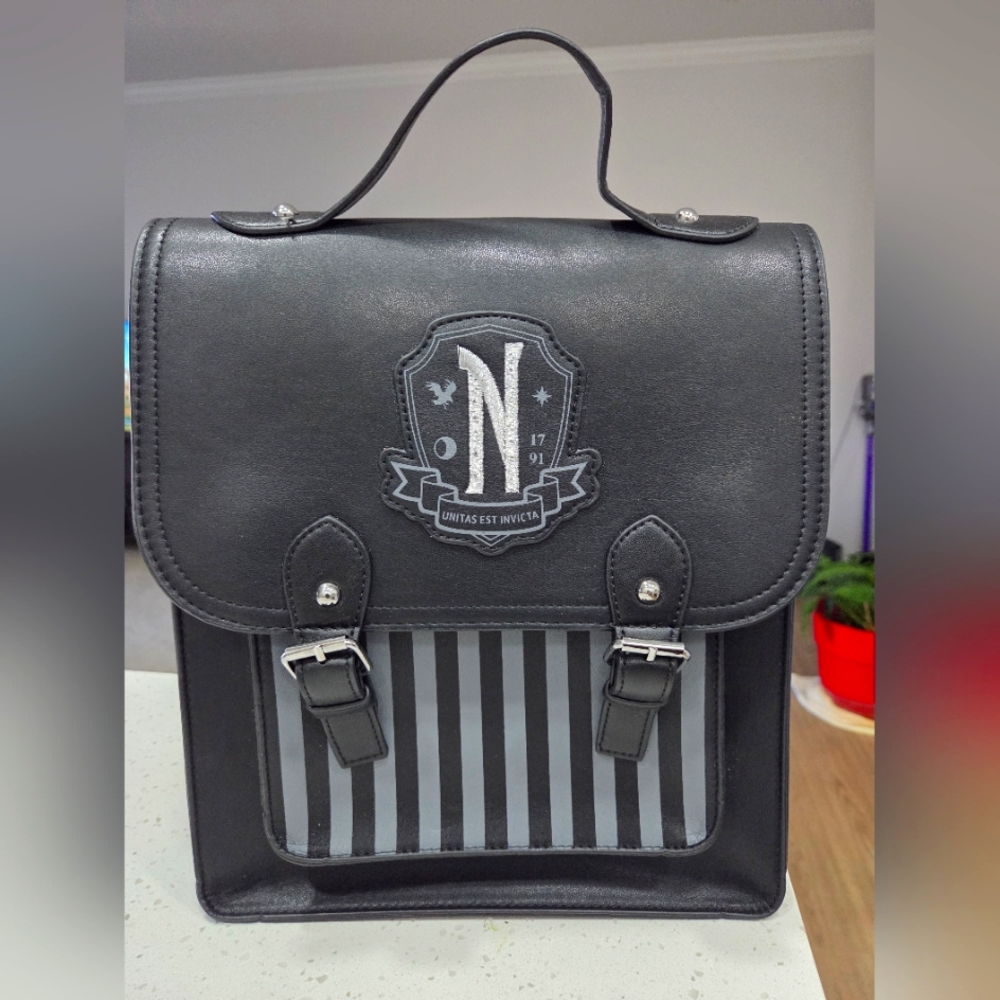 Wednesday Addams Nevermore Academy Backpack Satchel